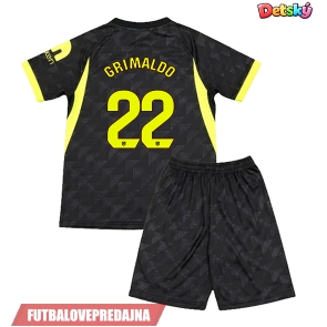 Lacne Dětský Futbalové dres Atletico Madrid Alejandro Grimaldo #22 2026-27 Krátky Rukáv - Preč (+ trenírky)